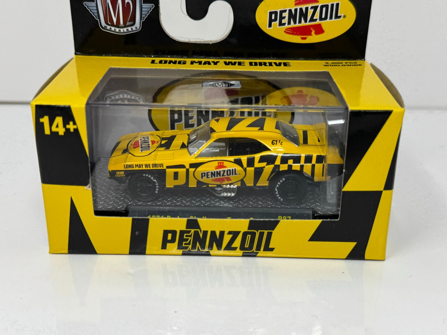 M2 Machines Pennzoil 1971 Dodge Challenger Funny Car 1:64 Diecast