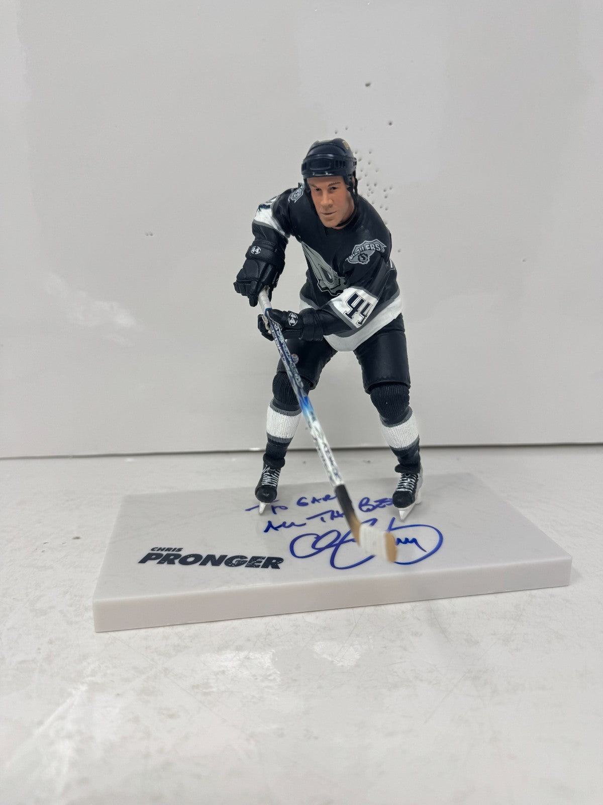 McFarlane NHL Chris Pronger Edmonton Oilers Figure Auto Signed