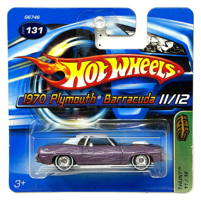 Hot Wheels Treasure Hunt 1970 Plymouth Barracuda 1:64 Diecast Real Riders