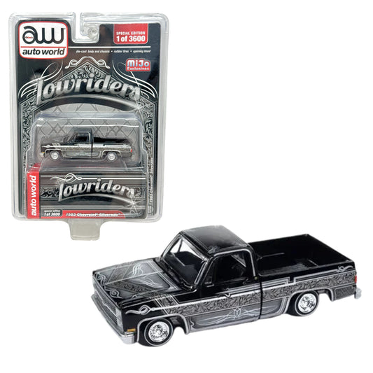Auto World Lowriders 1983 Chevrolet Silverado Pickup 1:64 Diecast