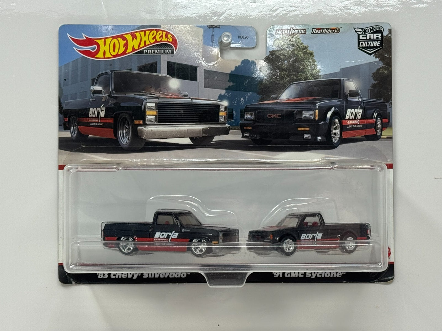Hot Wheels Premium 1983 Chevy Silverado GMC Syclone 2-Pack Set 1:64 Diecast