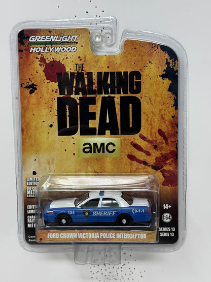 Greenlight Hollywood The Walking Dead Ford Crown Victoria Police 1:64 Diecast