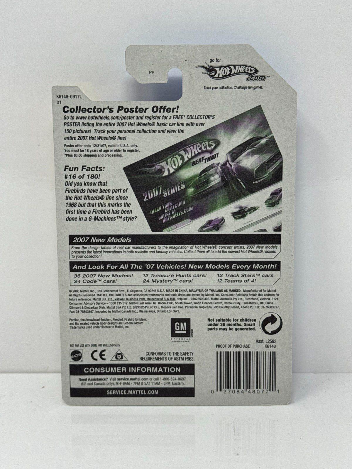Hot Wheels New Models 1970 Pontiac Firebird 1:64 Diecast Factory Sealed