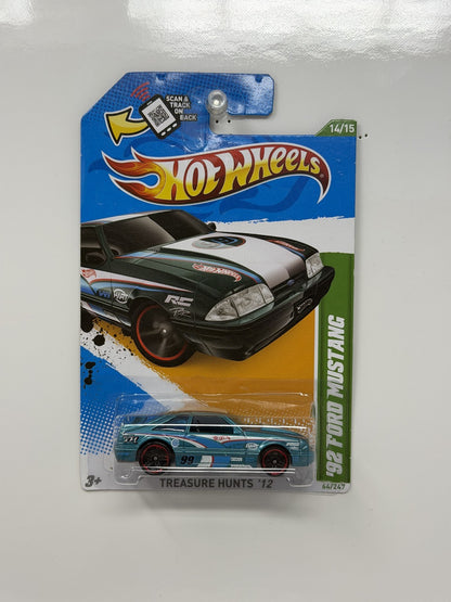 Hot Wheels Treasure Hunt 1992 Ford Mustang 1:64 Diecast Teal