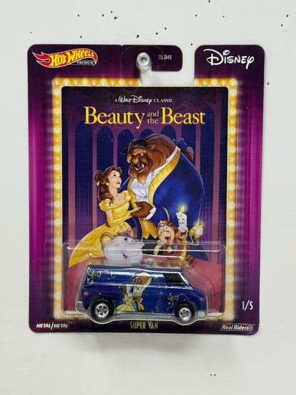 Hot Wheels Premium Disney Beauty and the Beast Super Van 1:64 Diecast