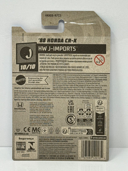 Hot Wheels J-Imports 1988 Honda CR-X 1:64 Diecast