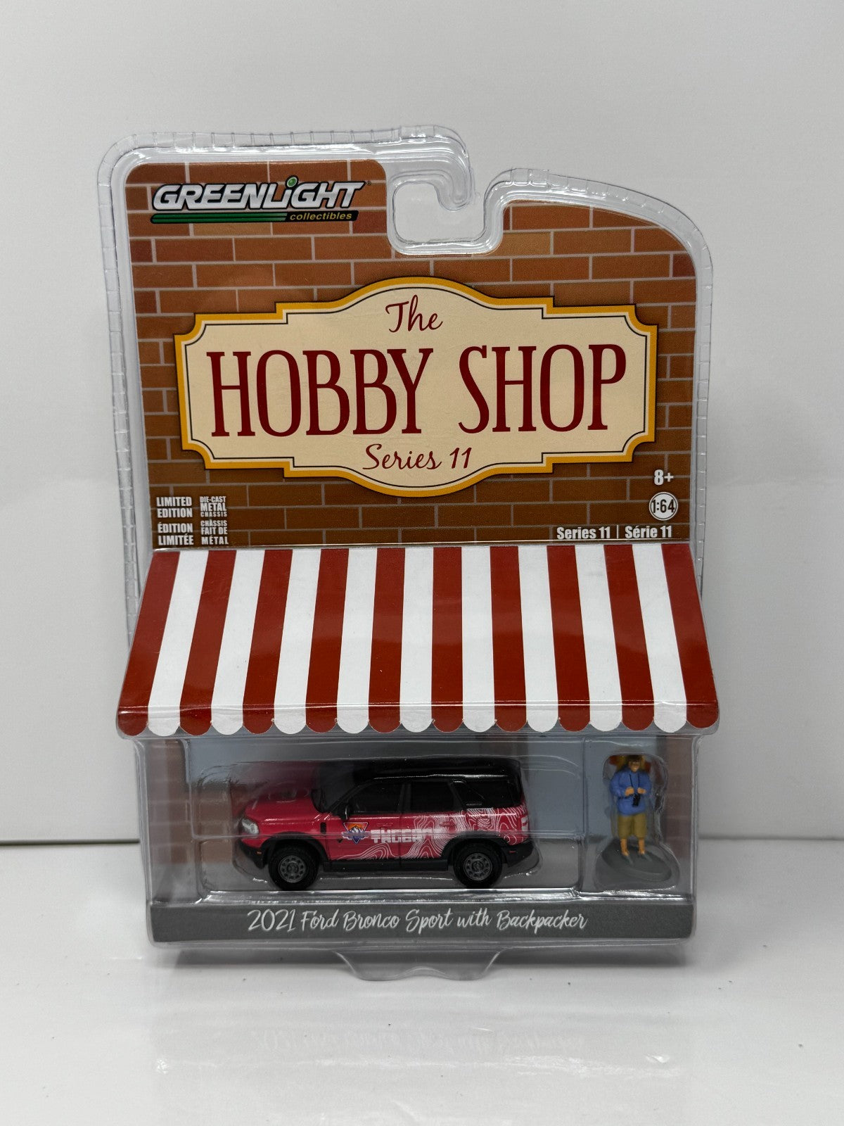 Greenlight The Hobby Shop 2021 Ford Bronco Sport w/ Backpacker 1:64 Diecast