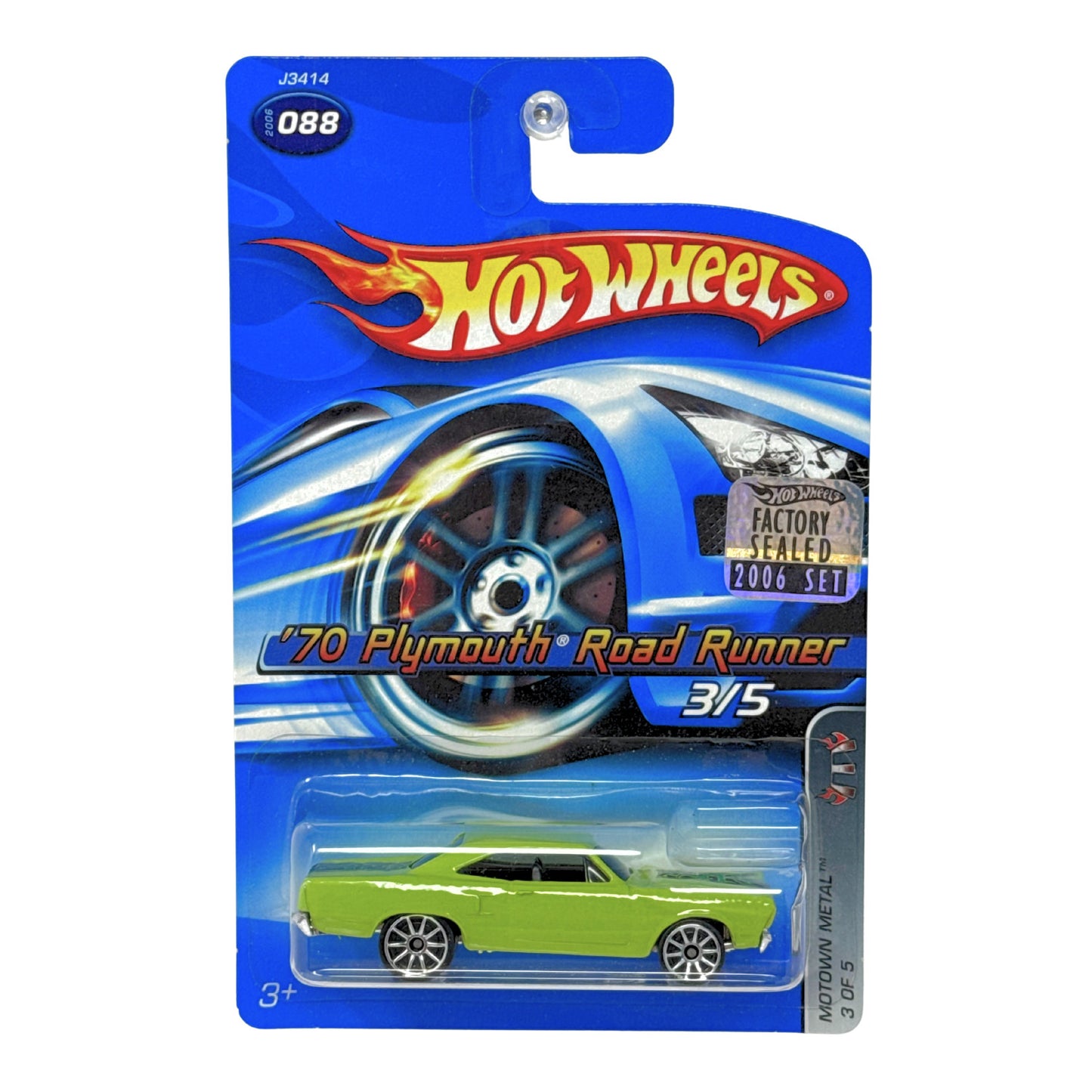 Hot Wheels Motown Metal 1970 Plymouth Road Runner 1:64 Diecast Factory Sealed