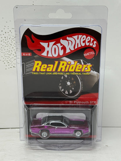 Hot Wheels RLC Red Line Club Real Riders Series 1971 Plymouth GTX 1:64 Diecast