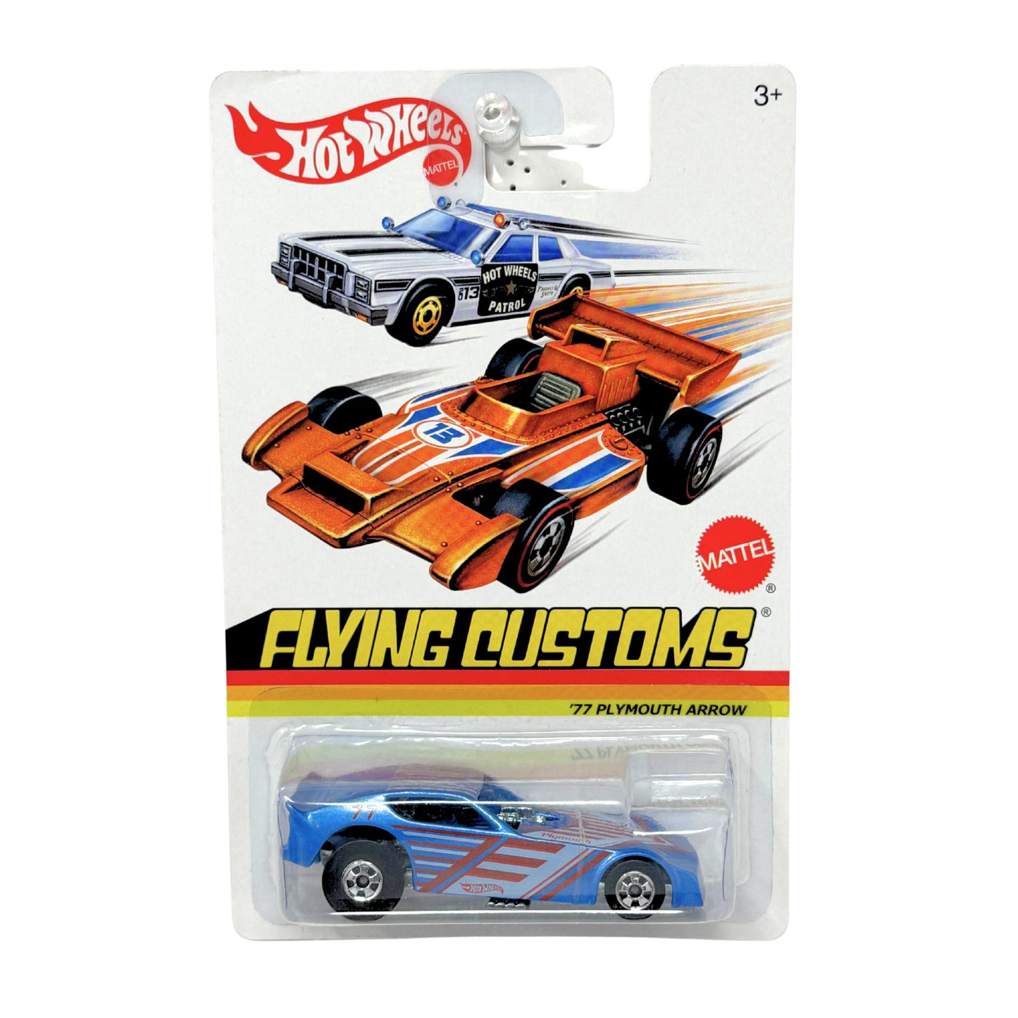 Hot Wheels Flying Customs 1977 Plymouth Arrow 1:64 Diecast Blue