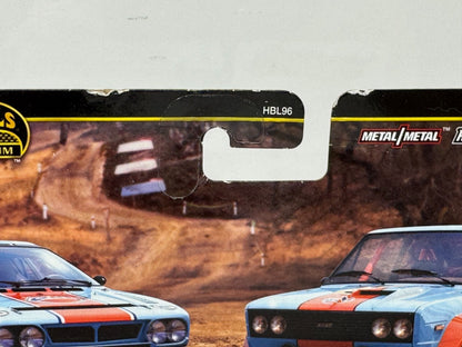 Hot Wheels Premium Gulf Lancia Rally 037 & Fiat 131 Abarth 2-Pack 1:64 Diecast