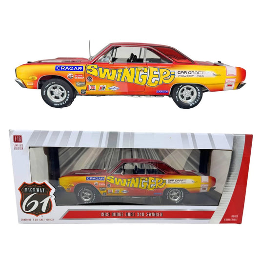 Highway 61 1969 Dodge Dart 340 Swinger Car Craft Project Car 1:18 Diecast