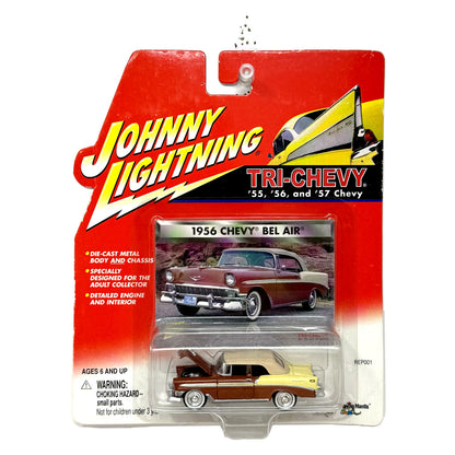 Johnny Lightning Tri-Chevy 1956 Chevrolet Bel Air 1:64 Diecast