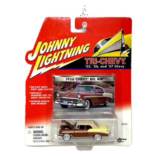 Johnny Lightning Tri-Chevy 1956 Chevrolet Bel Air 1:64 Diecast
