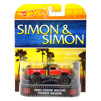 Hot Wheels Retro Entertainment Simon &amp; Simon 1980 Dodge Power Wagon 1:64 Diecast