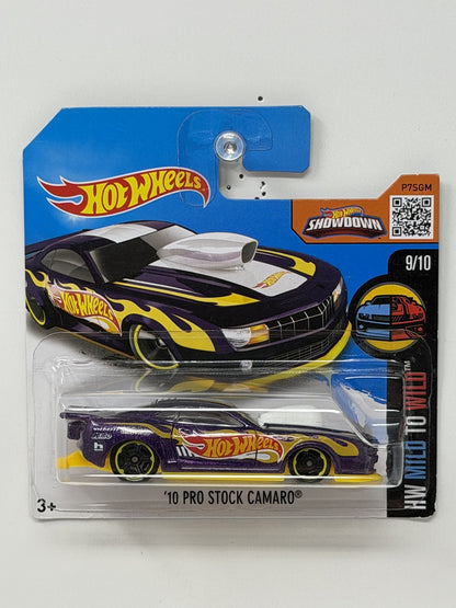 Hot Wheels Mild to Wild 2010 Chevy Pro Stock Camaro 1:64 Diecast Short Card V2