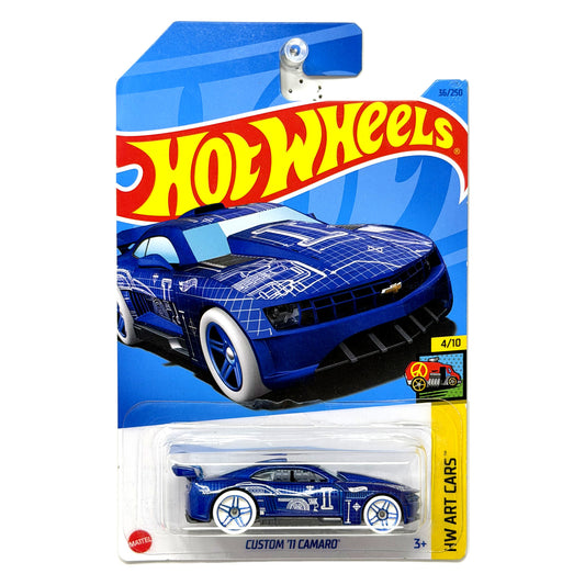 Hot Wheels HW Art Cars Custom 2011 Chevrolet Camaro 1:64 Diecast Blue