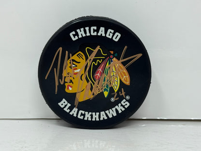 Phillip Danault Chicago Blackhawks Signed NHL Autograph Puck Gold Auto