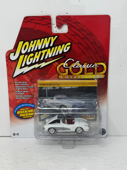 Johnny Lightning Classic Gold 1958 Corvette 1:64 Diecast