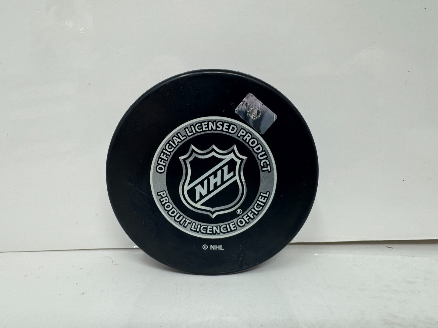 Jamie McGinn Colorado Avalanche Signed NHL Autograph Puck Blue Auto