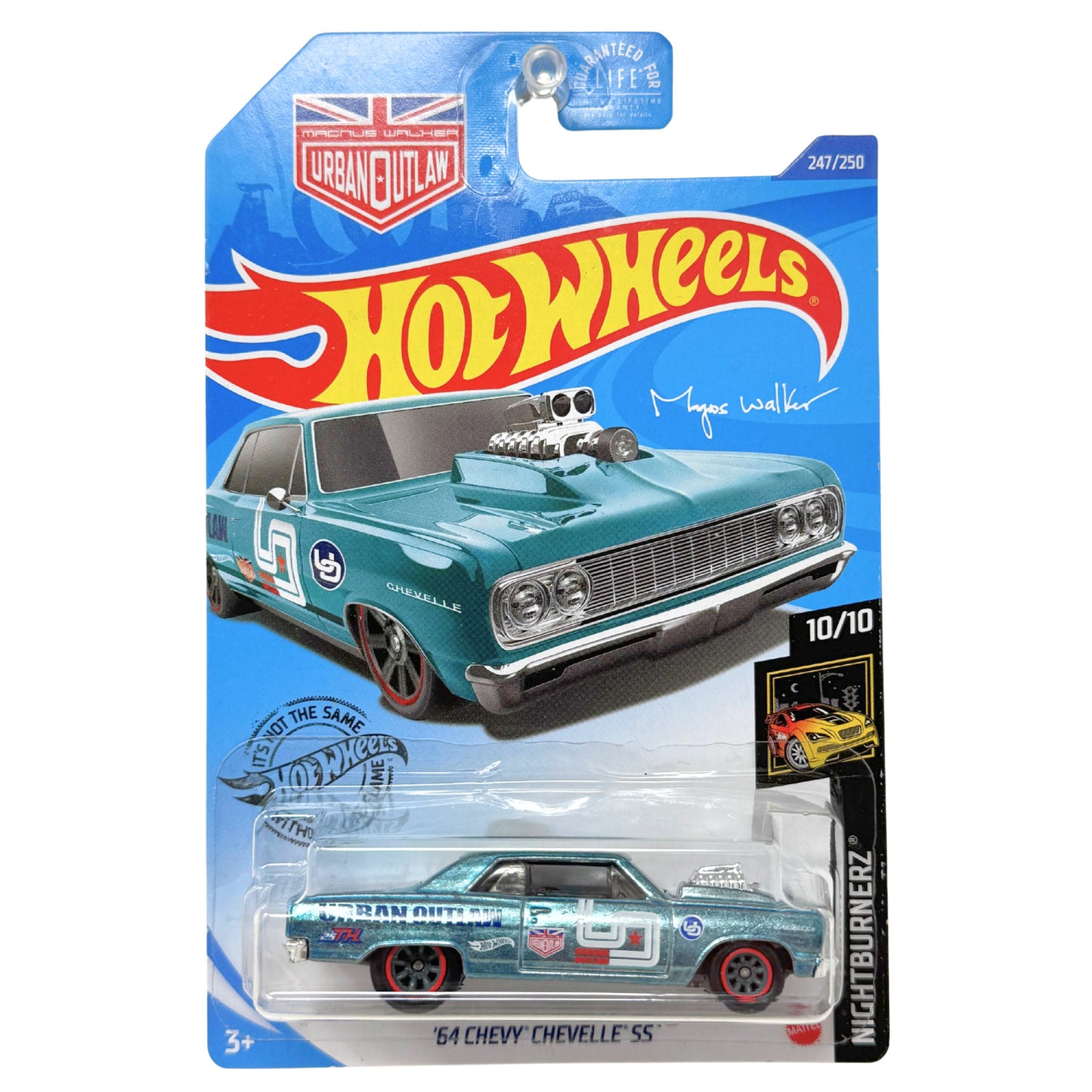 Hot Wheels Super Treasure Hunt 1964 Chevy Chevelle SS Nightburnerz 1:64 Diecast