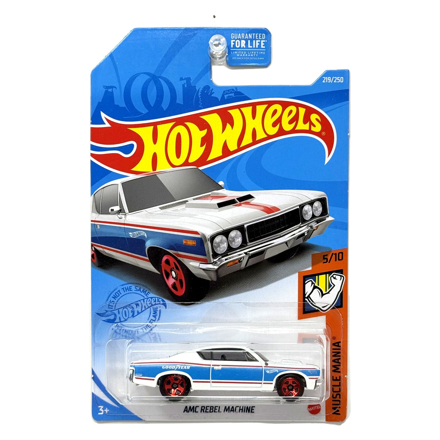Hot Wheels Muscle Mania AMC Rebel Machine 1:64 Diecast White