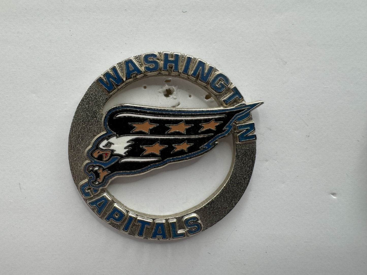 Washington Capitals Circular NHL Hockey Team Lapel Pin