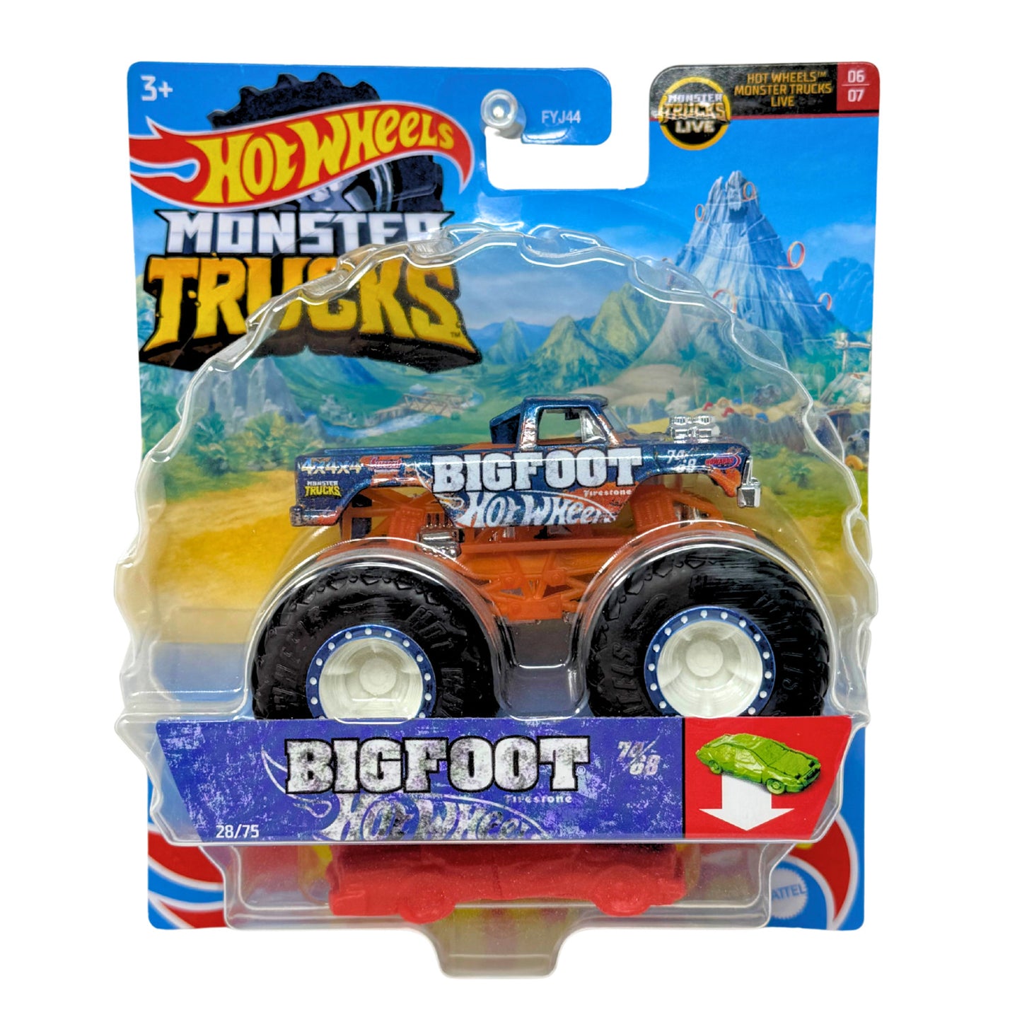 Hot Wheels Monster Trucks Bigfoot 1:64 Diecast Monster Trucks Live Edition 2023