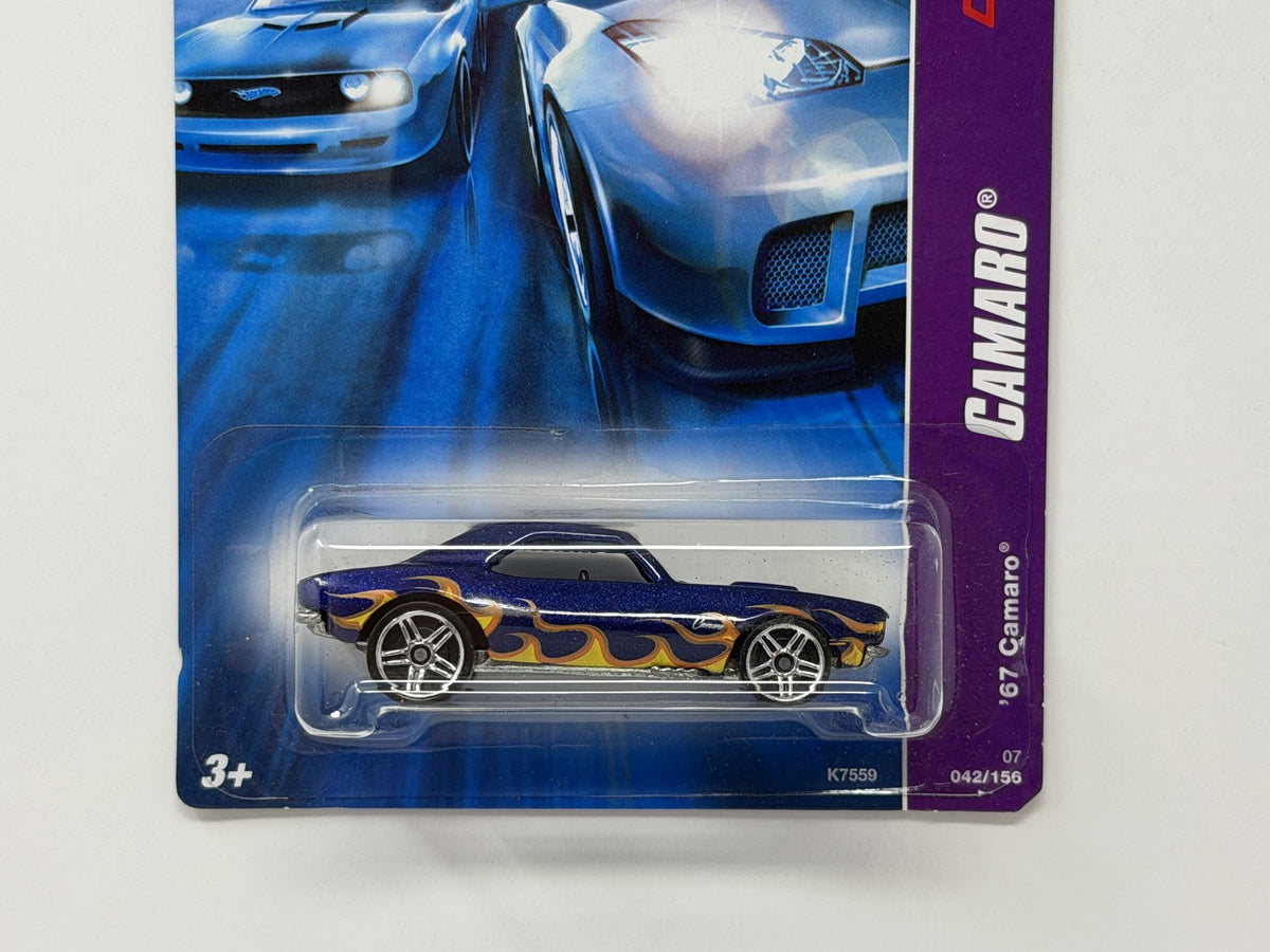 Hot Wheels Camaro 1967 Chevrolet Camaro 1:64 Diecast Blue V3