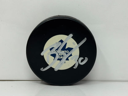 Ben Scrivens Toronto Maple Leafs Signed NHL Autograph Puck Silver Auto