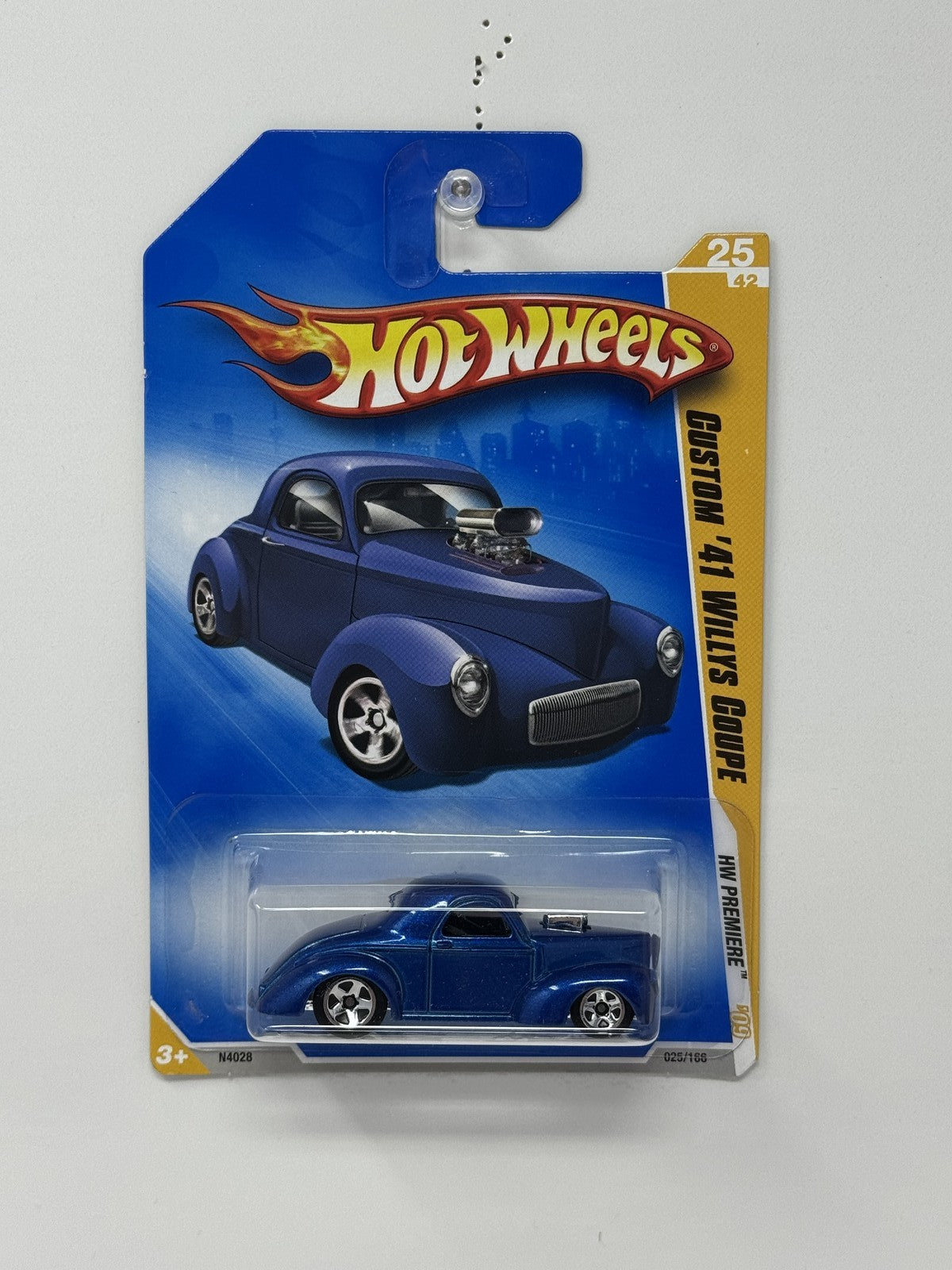 Hot Wheels Premiere Custom 1941 Willys Coupe 1:64 Diecast Blue