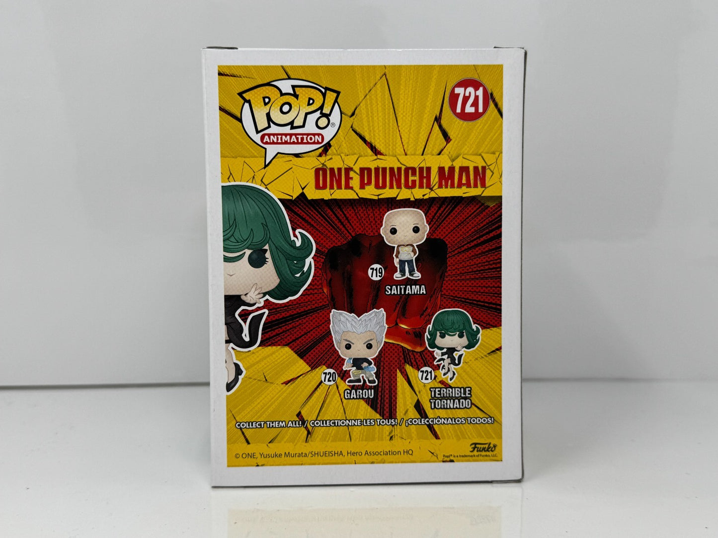 Funko Pop! Animation One Punch Man #721 Terrible Tornado Glow Chase Vinyl Figure