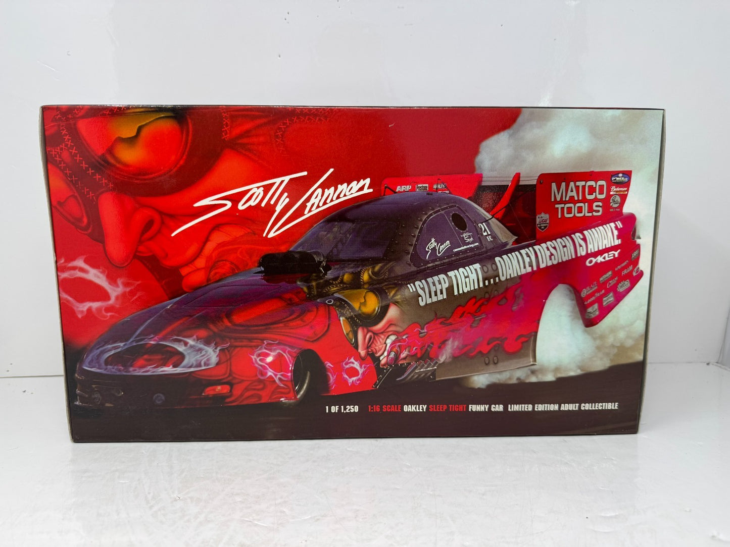 Milestone Scotty Cannon NHRA Oakley Sleep Tight Firebird Funny Car 1:16 Scale