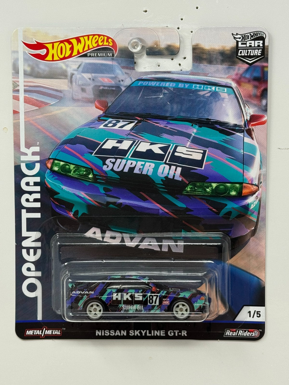Hot Wheels Premium Open Track HKS Nissan Skyline GTR 1:64 Diecast