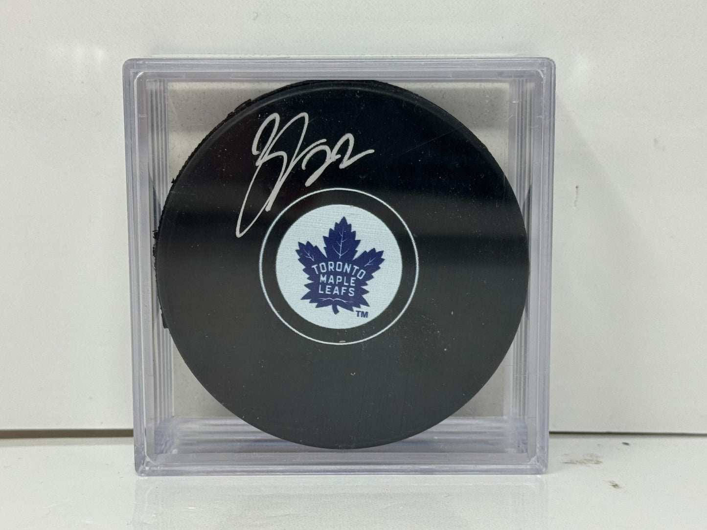 Nikita Zaitsev Toronto Maple Leafs Signed NHL Autograph Puck Silver Auto