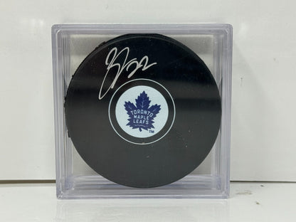 Nikita Zaitsev Toronto Maple Leafs Signed NHL Autograph Puck Silver Auto