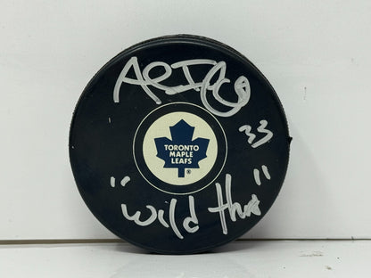 Al Iafrate Toronto Maple Leafs Signed NHL Autograph Puck Silver Auto