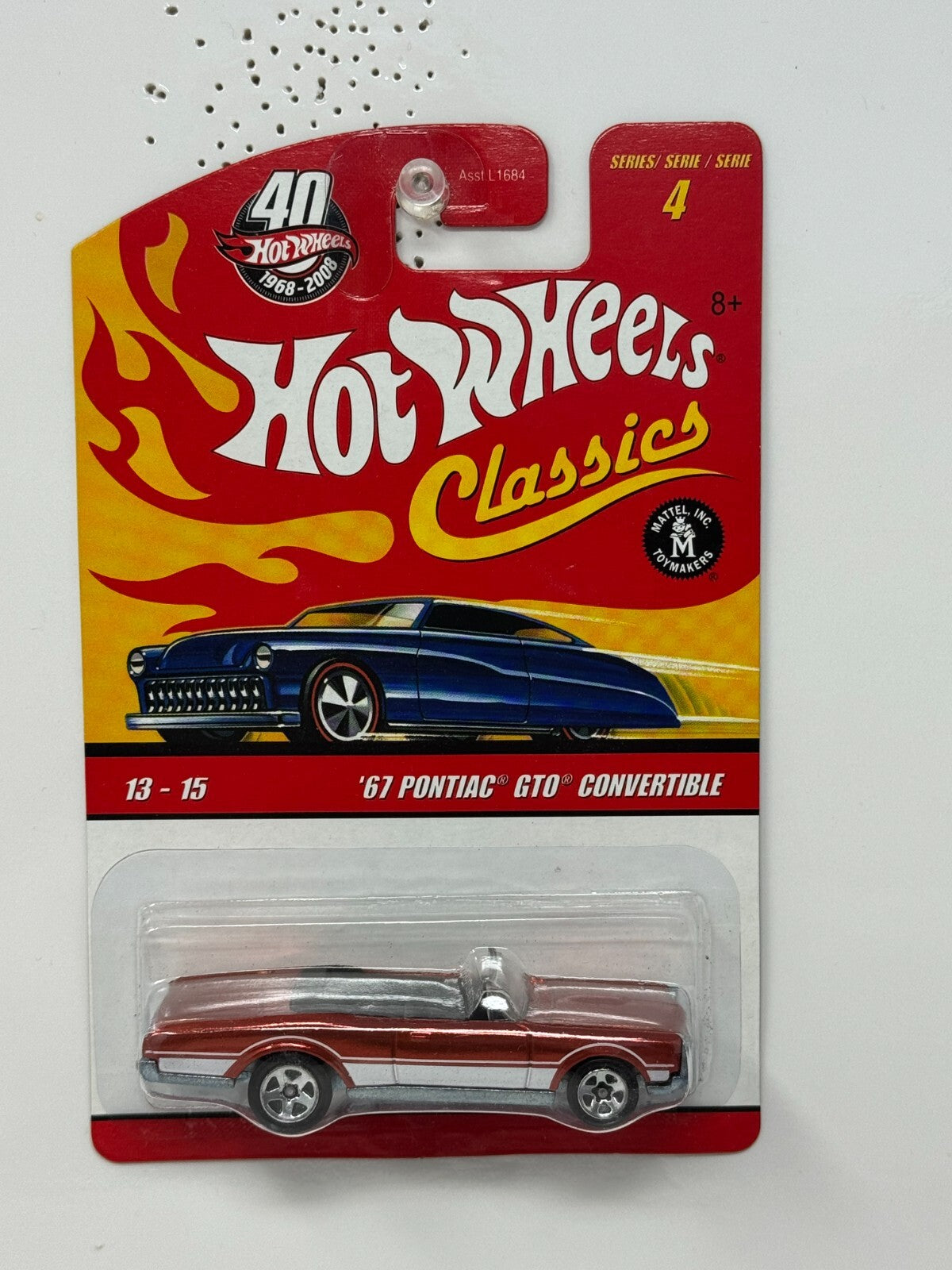 Hot Wheels Classics 1967 Pontiac GTO Convertible Series 4 Muscle Car 1:64 Diecast