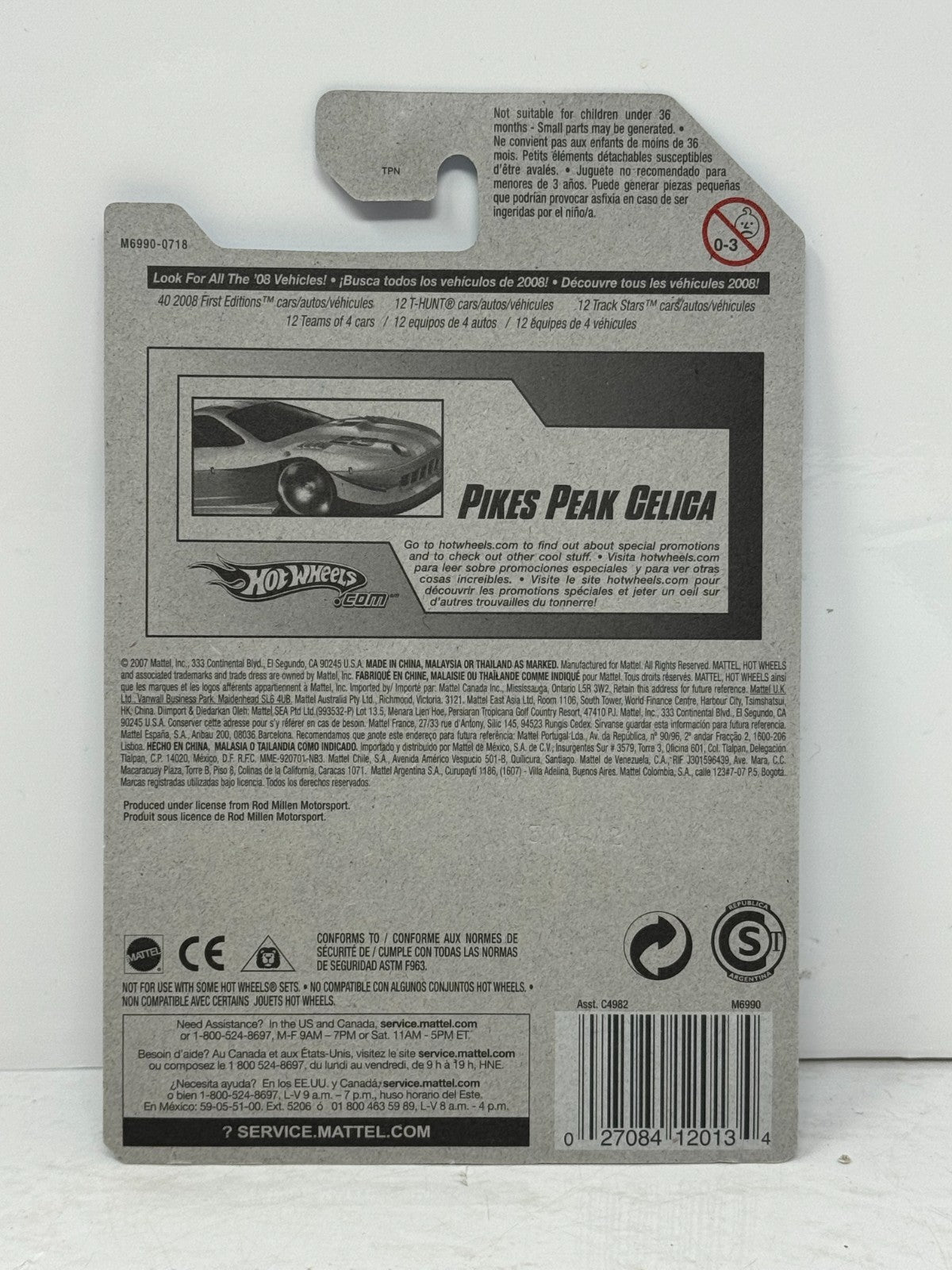 Hot Wheels Stars Pikes Peak Celica 1:64 Diecast Green