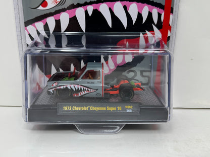 M2 Machines PFC. Hyde Shark Face 1973 Chevrolet Cheyenne Super 10 1:64 Diecast