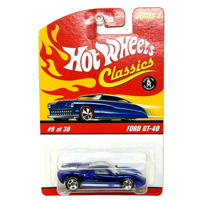Hot Wheels Classics Series 2 Ford GT-40 Spectraflame 1:64 Diecast Blue