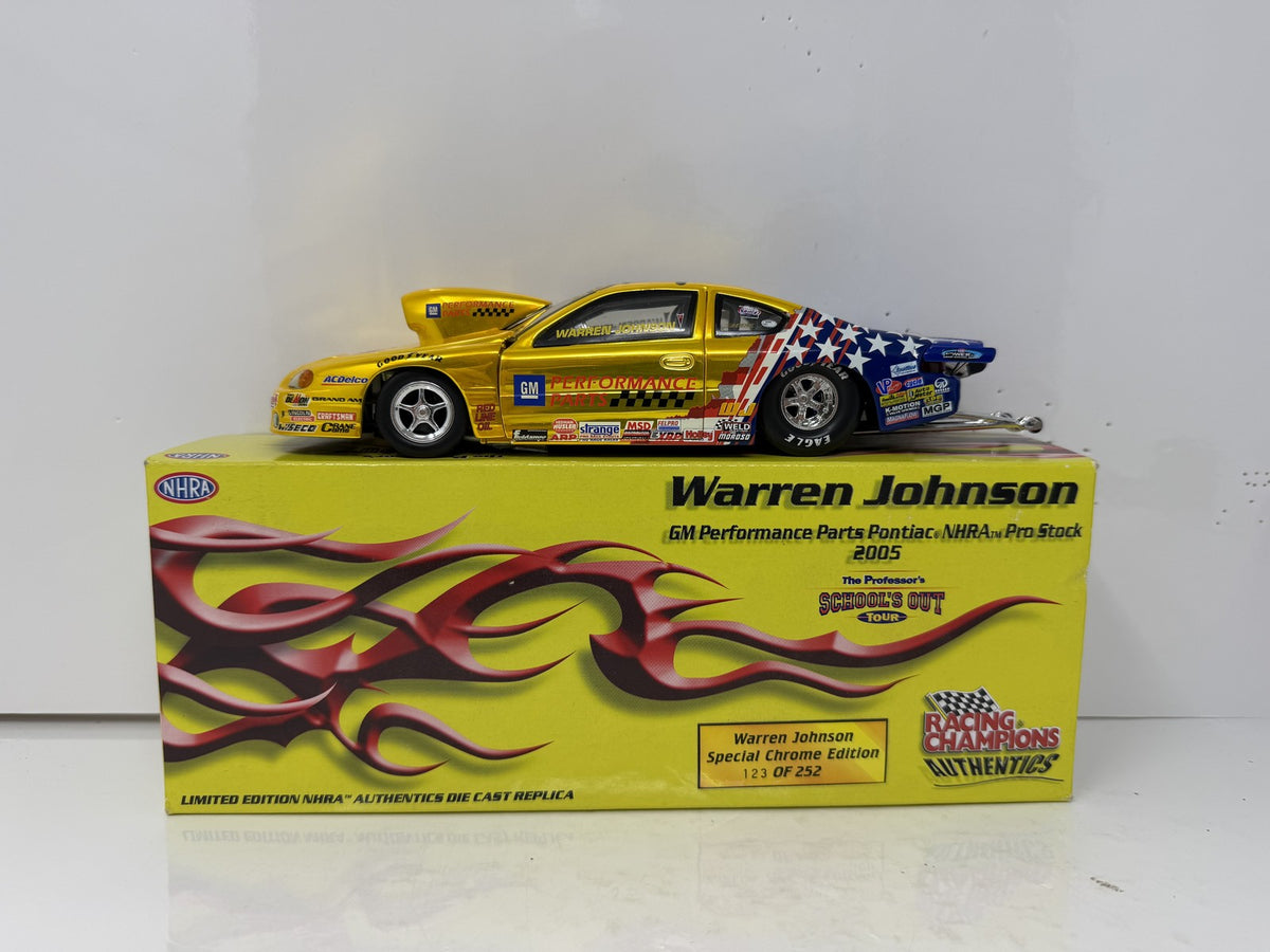 Racing Champions NHRA Warren Johnson Pontiac Pro Stock Chrome 1:24 Diecast AUTO