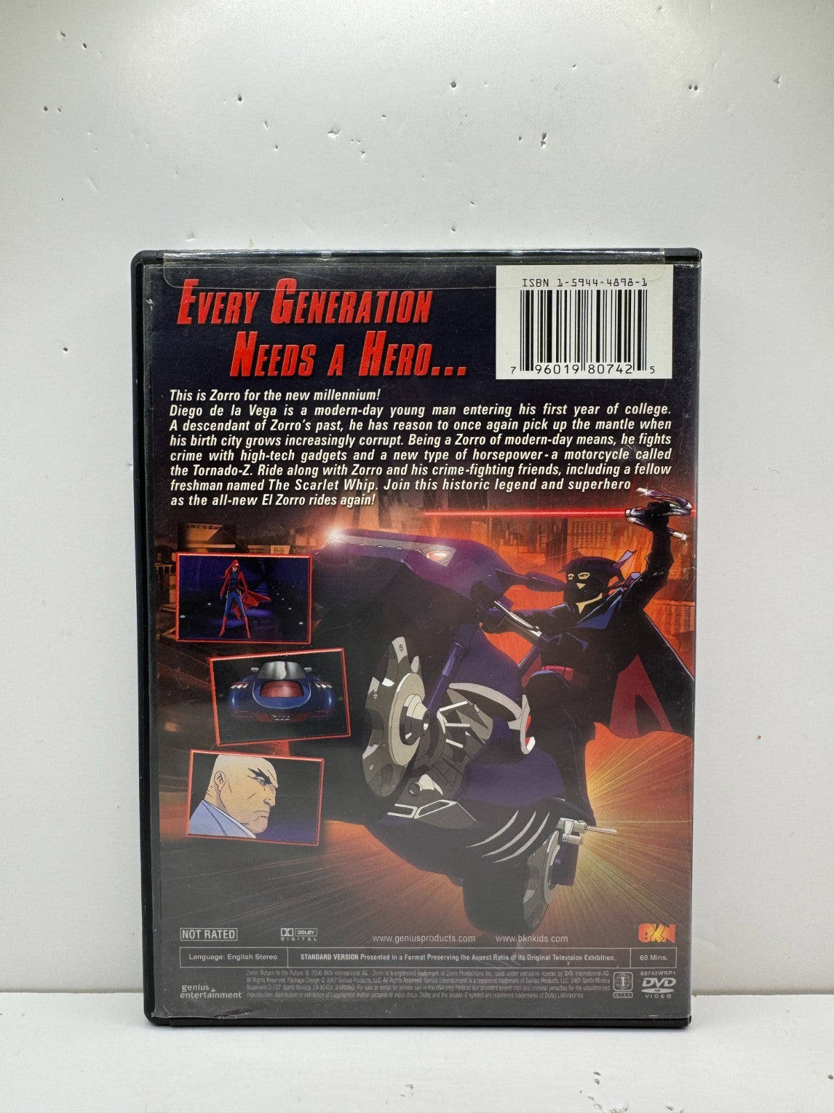 Zorro Return to the Future (DVD) Adventure