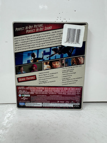 Scott Pilgrim vs. the World (Blu-ray) Steelbook Michael Cera Comedy Good Shape!!
