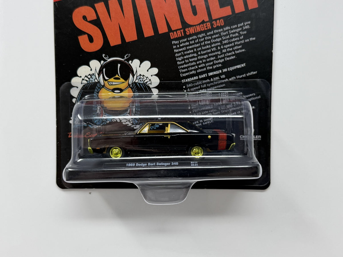 M2 Machines Dodge Scat Pack 1969 Dodge Dart Swinger 340 CHASE 1:64 Diecast