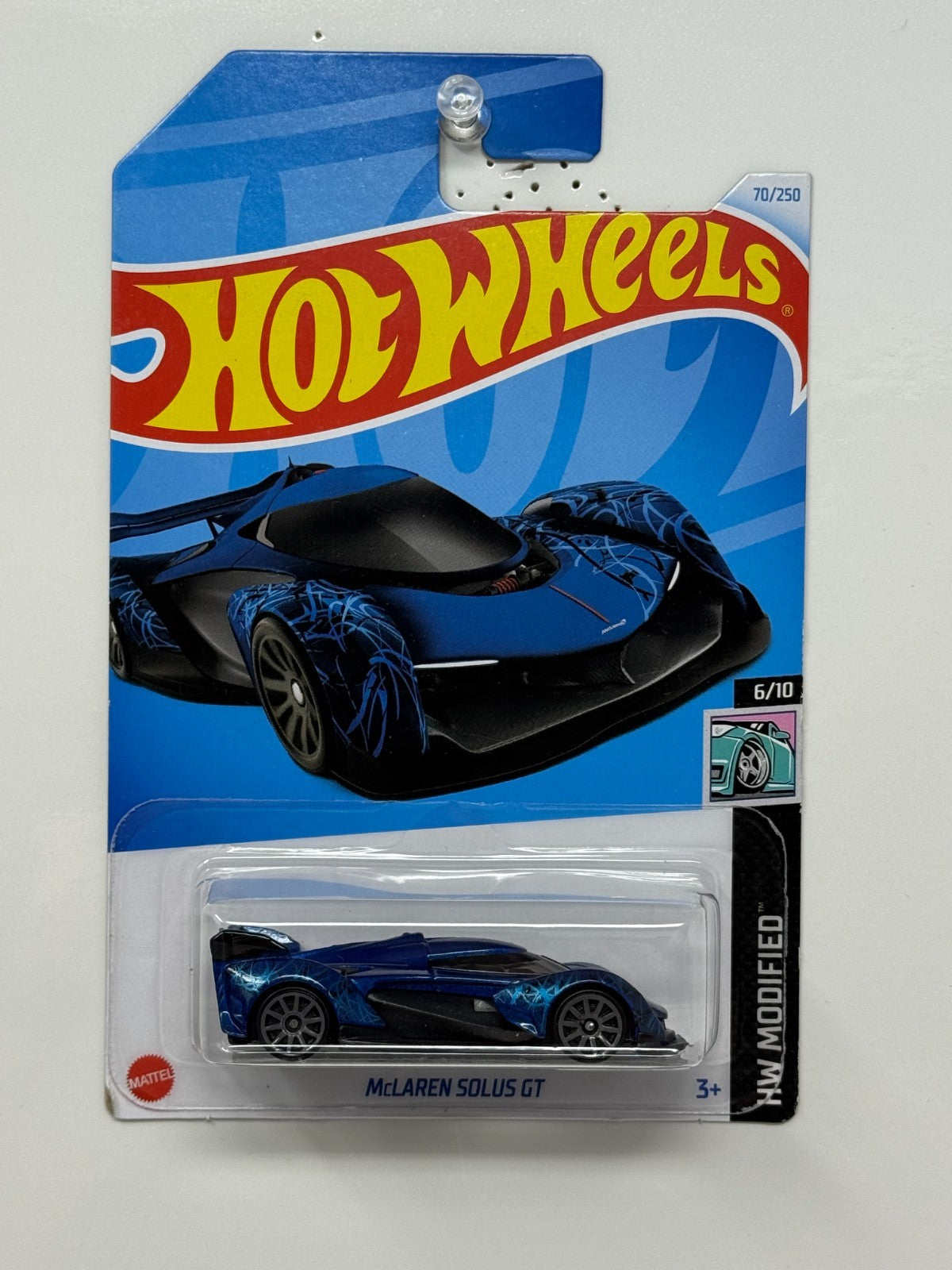 Hot Wheels Modified McLaren Solus GT 1:64 Diecast Blue