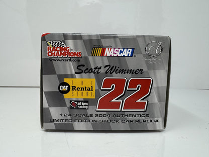 Racing Champions Nascar Scott Wimmer #22 The Cat Rental Store 1:24 Diecast