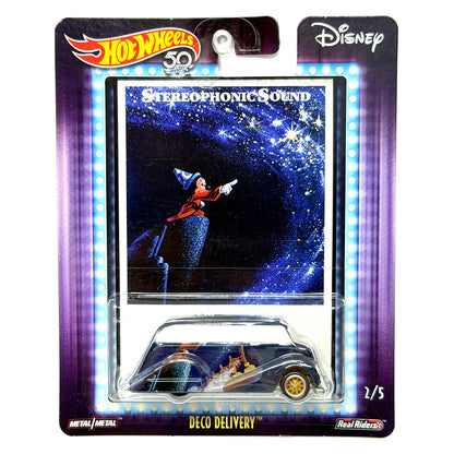 Hot Wheels Disney Fantasia Deco Delivery 1:64 Diecast Real Riders