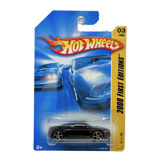 Hot Wheels First Editions 2008 Audi R8 1:64 Diecast Black
