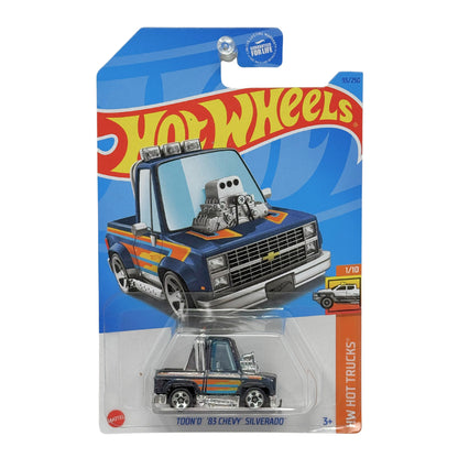 Hot Wheels HW Hot Trucks Toon'd 1983 Chevy Silverado 1:64 Diecast